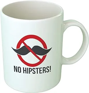 Upteetude No Hipsters Coffee Mug - White