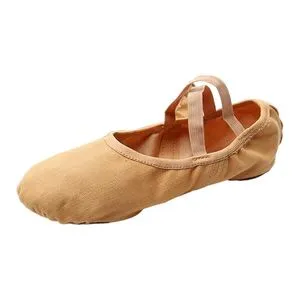 Ballet Shoes Fashion Soft Dance Shoes Dance Slipper Flats Shoes Tan_37