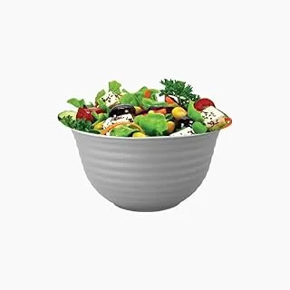 Aksa 06/1141 Plastic Solo Bowl 3-Pieces Set, 500 ml Capacity, Grey