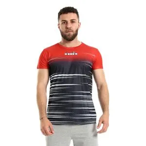 Diadora Men Sports T-Shirt - Red