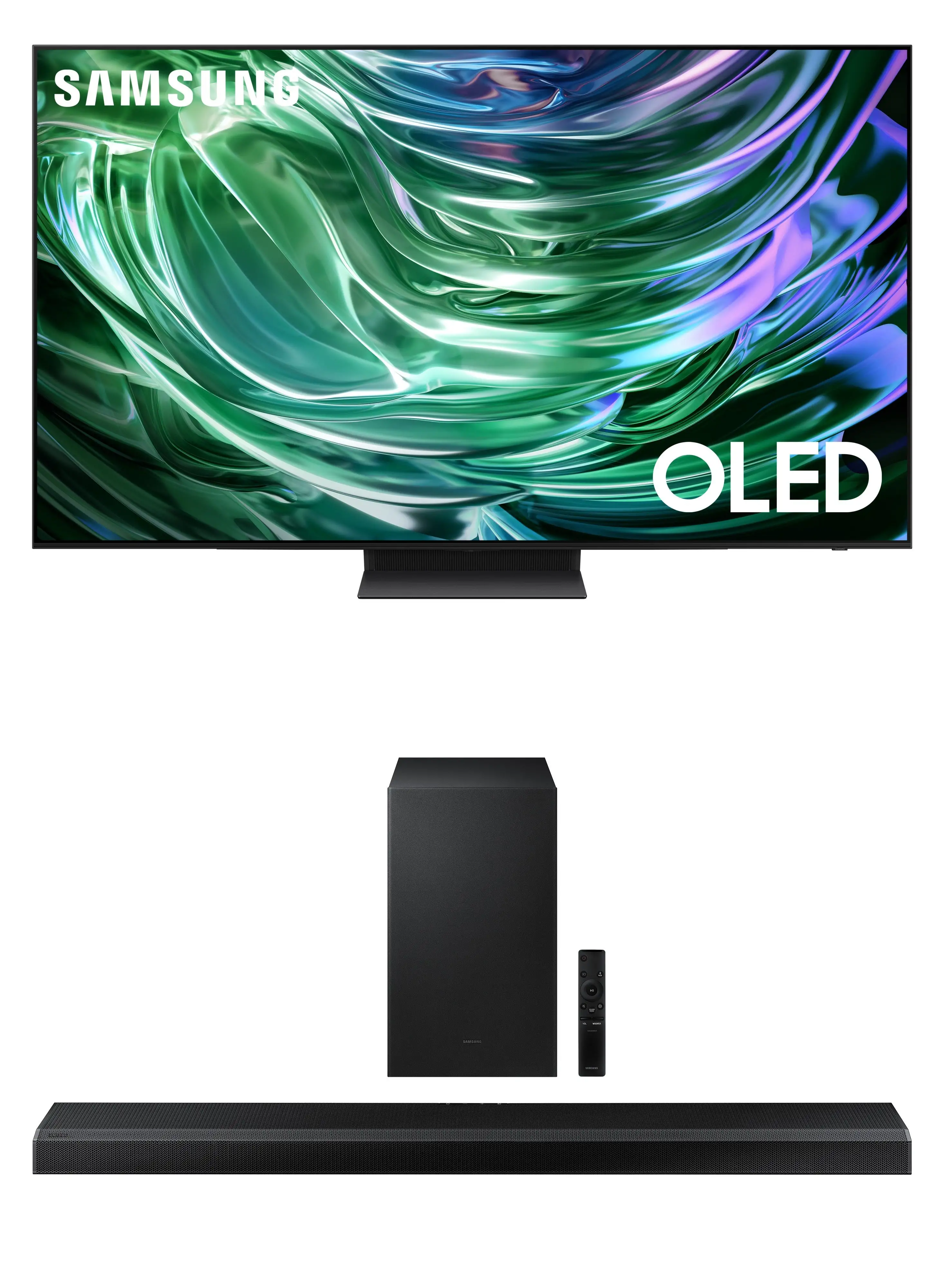 تلفزيون سامسونج 65 بوصة Neo OLED 4K QA65S90DBUXEG Tizen OS الذكي أسود + مكبر صوت سامسونج Q700SB مجاني + شاهده لمدة 6 أشهر واشتراك شاهد QA65S90DBUXEG أسود