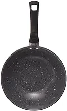 Generic Granite Medium Deep Fry Pan With Strong Handle And Elegant Design Made Of High Quality Material Practical For Kitchen 18 Cm - Grey