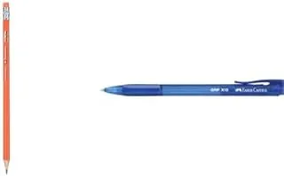 Plastic pencil no: yl-114_yl201332 triangle hb + GRIP X10 1.0mm Ballpoint Pen Clear Colored No.545251 - F.C Blue