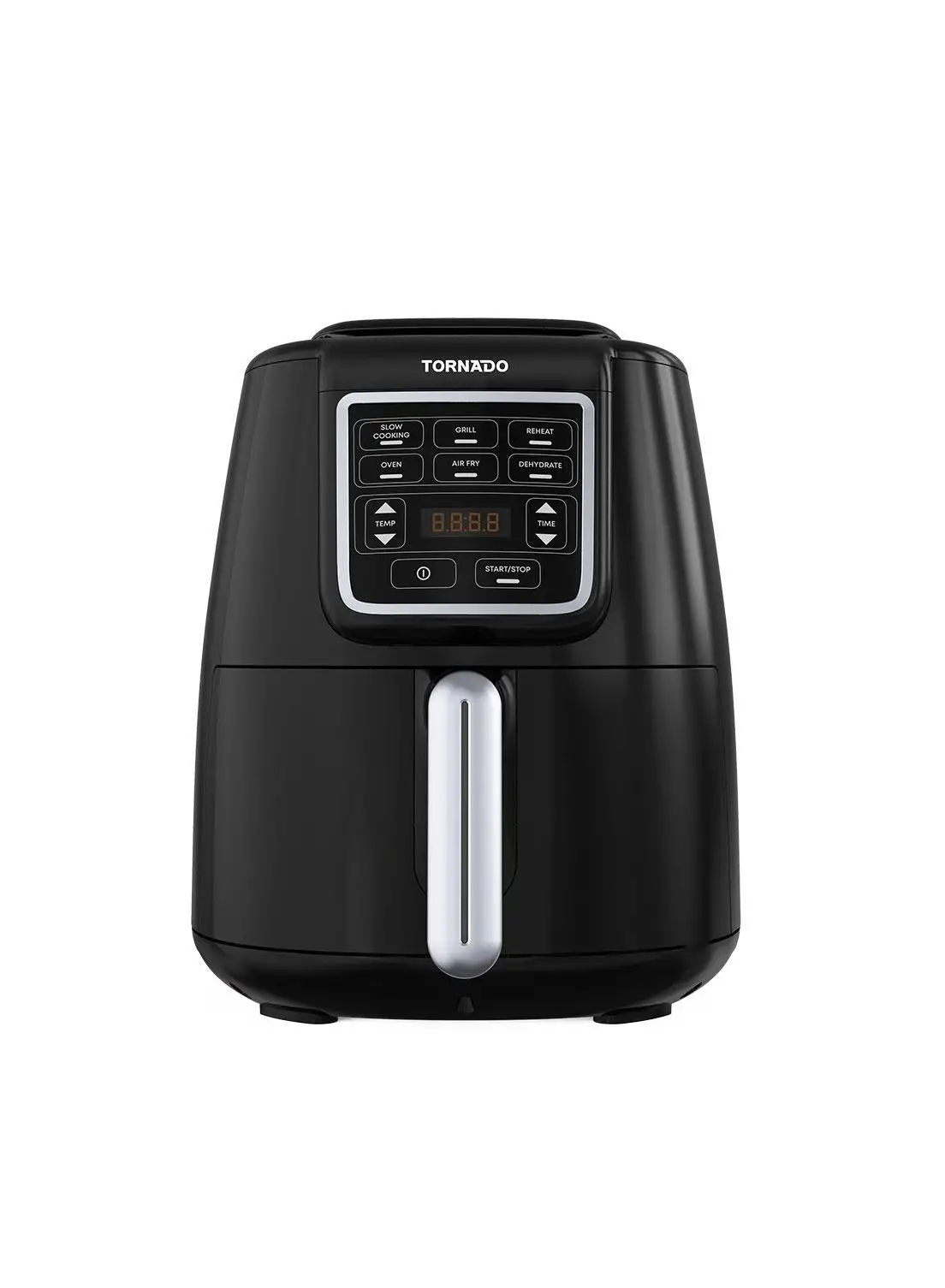 TORNADO Air Fryer 1550 Watt 4 Liter LED Display Black x Silver THF-1554M-XL-BS