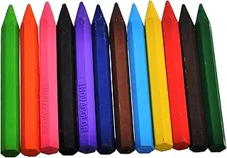 Nova NC-2115 Set Of 12 Pieces Of Crayons Durable Tool That Withstand Daily Use With Eco-Friendly Material