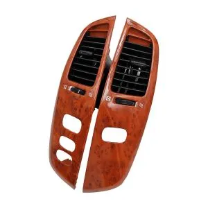 Car Interior Dashboard Air Vent Frame Assembly for Toyota Land Cruiser 100 LC100 Ujz100 FJ100 1997-2007 Wood Grain