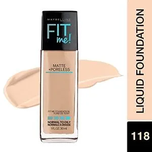 Maybelline Fit Me Matte + Poreless Foundation - 118 Light Beige