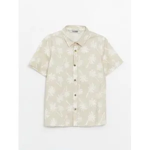 LC Waikiki Patterned Short Sleeve Boy Shirt