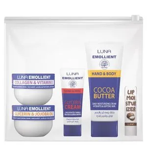 مجموعة كريم الترطيب Luna Super Emollient - 5 قطع