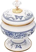 Avsar Decor 8324 Enamel Sugar Bowl with Lid