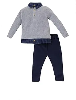 DeFacto Baby Boys Regular Fit A8285A5 Shirt Neck Top and Bottom 2 Piece Clothing Set