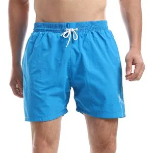 Activ Baby Blue Plain Elastic Waist Swim Short