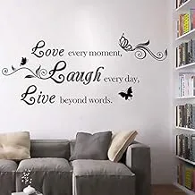 English love, laugh, live living room bedroom wall sticker