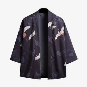 Fashion Kimono Robe Clothes For Unisex Retro Party Plus Size Loose - As Show