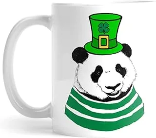 Cute Panda Bear St Patricks Day Coffee Mug 11oz Ceramic Tea Cups KOFAU3