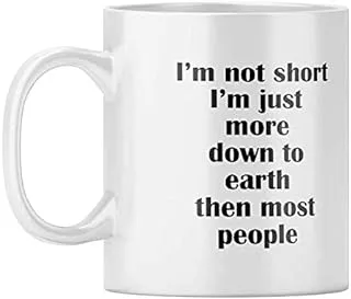 YuBingo Down to Earth Designer Printed Coffee Mug (Ceramic, White, 320Ml)