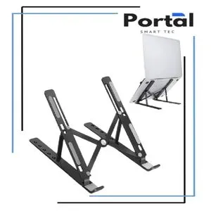 Adjustable Aluminum Laptop Stand Improves Posture & Cooling - For Desk