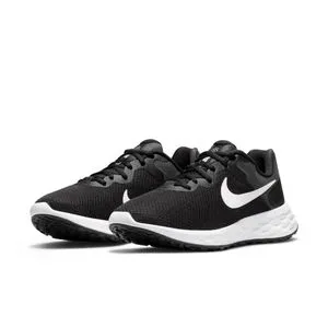 Nike W Revolution 6 Laced Shoes  -  Black, White Dk &  Smoke Grey