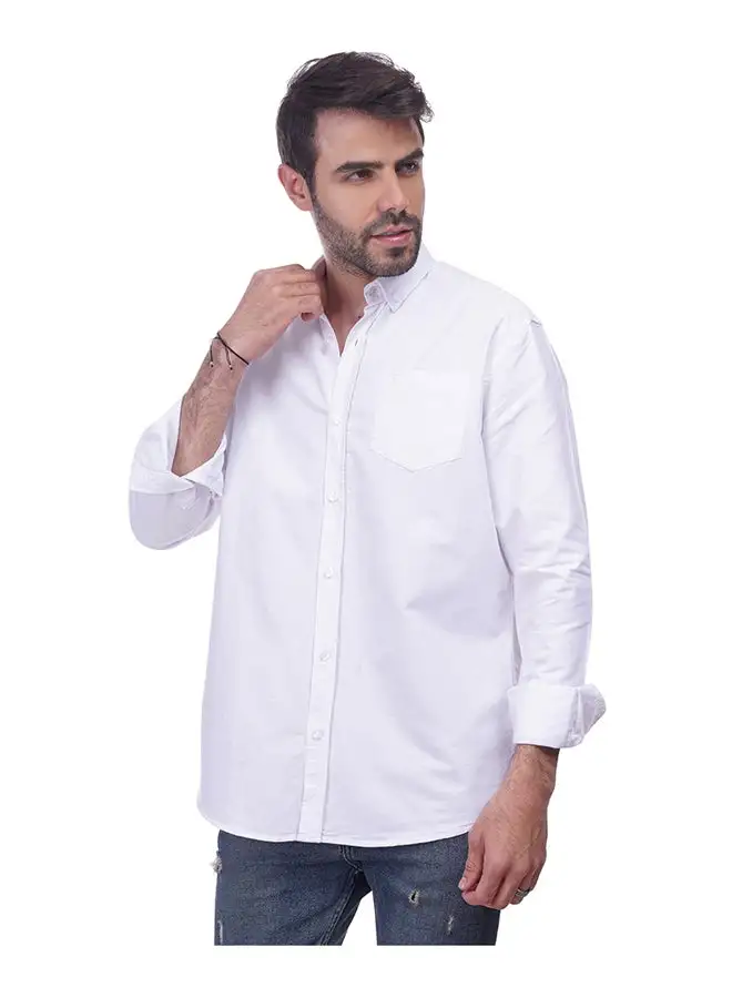 Coup Coup - Solid Shirt with Long Sleeves and Pocket Detail