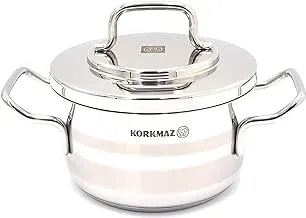 Korkmaz Astra 2 Stainless Steel Pot, 22 cm Size