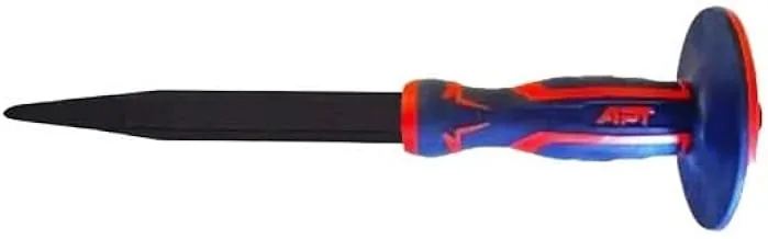 APT AH20118350 Cold Pointed Chisel with Fiberglass Handle, 18 mm x 350 mm Size, Blue/Red