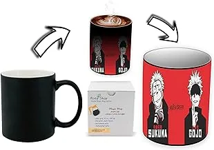 Risty Shop Jujutsu Kaisen (Style-136) Gourmet Coffee Magic Mug Superhero Jujutsu Manga Anime Lovers Capacity 350 ml, Dishwasher, Microwave Safe, Must Buy, Birthday Gift.