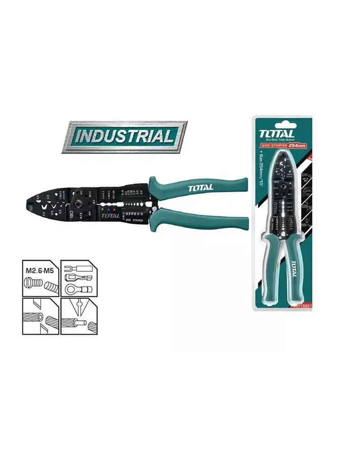 TOTAL Wire Stripper Multicolour 10inch