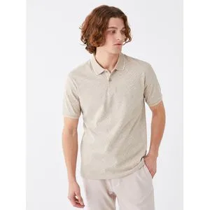 LC Waikiki Polo Neck Short Sleeve Patterned Men's T-Shirt