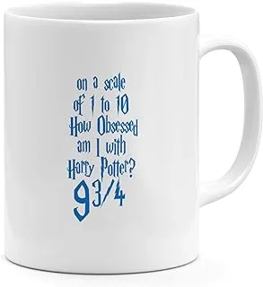 On a Scale Typogrphy 11oz Ceramic Coffee Mug Harry Potter 934 Quote Blue Novelty Coffee Mug Gift