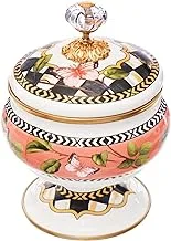 Avsar Decor 9381 Enamel Sugar Bowl with Lid