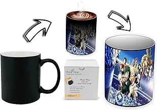 Risty Shop My Hero Academia (Style-106) Gourmet Coffee Magic Mug Superhero Jujutsu Manga Anime Lovers Capacity 350 ml, Dishwasher,Microwave Safe, Must Buy, Birthday Gift.