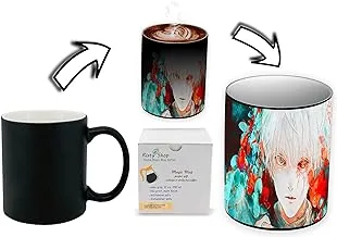 Risty Shop Tokyo Ghoul (Style-105) Gourmet Coffee Magic Mug Superhero Jujutsu Manga Anime Lovers Capacity 350 ml, Dishwasher, Microwave Safe, Must Buy, Birthday Gift.