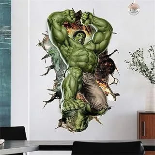 ZI XIN Superhero Wall Stickers Hulk Wall Decals Excellent Vinyl Wall Decor for Boys Room Living Room (Size 35.4 x 23.6 inch)