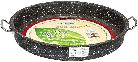 Saflon Powerline Granite Casserole, 18 cm Size, Black