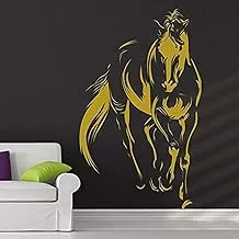 Golden Horse Wall Decal Stickers