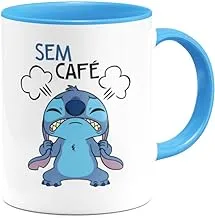 Lilo & Stitch Mug With Coffee And Without Coffee Indoor Light Blue