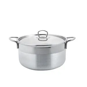 Al-ahram Aluminum Cooking Pot With Stainless Steel Handles, Size 26