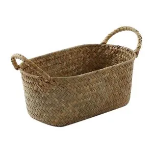 Woven Storage Basket Rattan Breadfruit Case HolderS,24X15X9