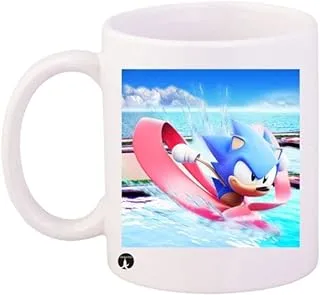 RYN Design/Sonic Mug White Blue Pink Standard Size