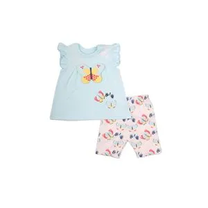 Zercon Summer Pajama Set For Newborn Girls 6155 0-18 M