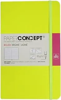 OPP Ml9521 13 x 21 cm PAPER CONCEPT Soft Cover Executive Notebook - Yellow