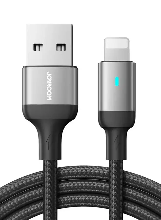 JOYROOM S-UL012A10 Extraordinary Series 2.4A USB-A To Lightning Fast Charging Data Cable 1.2m - Black