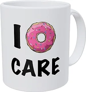 Wampumtuk I Donut Care, Don't Care 11 Ounces Funny Coffee Mug