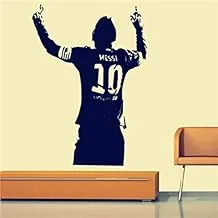 Messi Wall Decor Sticker Cheering Soccer Sport Room Decal Football Stars Poster for Lining Room Home Decor DIY PVC Waterproof Wall Stickers