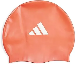 adidas KIDS 3S CAP SWIM SWIMMING CAP (HW) for UNISEX KIDS BRIRED/WHITE size NS