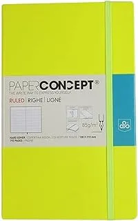 OPP Ml9511 13 x 21 cm PAPER CONCEPT Hard Cover Executive Notebook 85gsm - Yellow