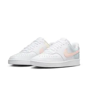 Nike Women Court Vision Low Laced Shoes - White