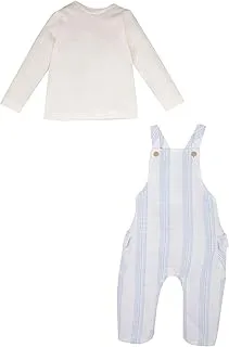 DeFacto Baby Boys Regular Fit Long Sleeve B9505A5 Square Neck Top and Bottom 2 Piece Clothing Set