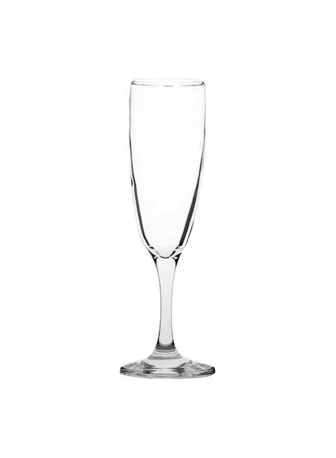 LAV 6 Piece Flute Dream Glasses Set 195 ml -Clear