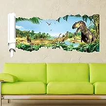 Jurassic era dinosaur children's room bedroom living room foreign trade wall stickers wholesale removable